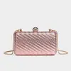 Bolsa de Mão com Strass para o Verão 2026 Corrente Banquet Mini Feminina de Alta Qualidade Quadrada Requintada Bolsa de Noite Bolsa de Mão para Vestido