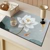 Adecuado para vajilla, mesa de comedor absorbente de secado rápido, tapete antideslizante, aislamiento térmico y a prueba de humedad, tapete para fregadero, elegante y moderno.