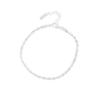 124 Pulsera de Cuentas Torcidas de Diseño Nicho de Lujo Ligero Estilo Coreano INS Minimalista Combinable Plata Brillante Plata Esterlina S925 Mujer