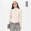Este es el mismo estilo que la sudadera con cuello alto para yoga, engrosada, cálida, para otoño/invierno, una chaqueta sudadera de cárdigan gris, ajustada, que realza la figura.