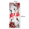 Tecido de Fundo Personalizado para Halloween Transfronteiriço Cortina de Porta Bandeira de Jardim Faixa Casal Dia dos Mortos Suprimentos para Festa em Bar Bandeira