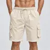 Pantalones cortos de trabajo para hombre estilo americano de cinco puntos, de tiro medio, corte holgado, transpirables, multibolsillos, casuales, deportivos, shorts de playa, transfronterizos de Amazon