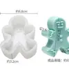 Decoraciones Navideñas de Nuevos Productos Transfronterizos Molde de Silicona para Árbol de Navidad Vela Aromática Molde para Galletas de Hombre de Jengibre de Cedro