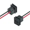 Conector hembra Tipo-C de 2 pines con cable LN015, fijación por ranura, diseño integrado moldeado por inyección, soporta carga rápida para coches de juguete