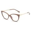 Gafas de ojo de gato de moda, montura de gafas de ojo de gato personalizadas y modernas, gafas que cambian de color europeas y americanas, gafas antiazules que cambian de color transfronterizas