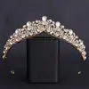 Fabricantes Internacionais Vendem Diretamente Acessórios de Cabelo Europeus e Americanos para Noivas, Coroas de Princesa para Casamento Venda por Atacado, Coroas Pequenas de Strass