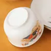 Tazón pequeño de corazón cuchara plato juego para el hogar se puede imprimir madera registro marea nacional vajilla juego de regalo actividades de inauguración pequeños regalos