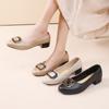 Zapatos Planos para Mujer 2026 Primavera y Otoño Nuevo Estilo Verano Zapatos para Mamá Boca Baja Versátiles Zapatos para Mujer Cuero Suave Suela Suave Mocasines