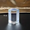 Coluna Quadrada de Acrílico Altamente Transparente Display Stand para Joias Pequenas Joias Cosméticos Base de Cristal Adereços