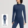 Nuevo conjunto de yoga, traje deportivo, chaqueta de secado rápido, ropa absorbente de sudor con protección solar, pantalones de running y fitness ajustados sin costuras