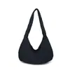 Bolso de Hombro Individual Acolchado de Nailon Otoño Nuevo Coreano Bolso Cruzado Casual de Gran Capacidad para Mujer Bolso de Lona de Moda Tipo Dumpling