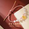 Pulsera de Cuentas de Plata Esterlina S925 de Fujian y Guangdong con Jade Hetian y Cuentas de Cristal, Diseño Original Hecho a Mano para Mujer, Joyería de Estilo Chino