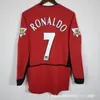 Ventas Directas de Fábrica de Camisetas de Fútbol Deportivas Retro de Manga Larga del Manchester United y Barcelona de Local y Visitante Transfronterizas con Diseños Impresos al por Mayor