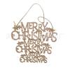 Fábrica atacado Natal pintado Inglês letras decorativas pendurado madeira feriado criativo casa pingente ornamentos