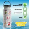60 Pegatinas de Frutas y Animales de Dibujos Animados, Conejos y Mapaches Lindos, Materiales para Diario, Pegatinas Decorativas para Botellas de Agua y Fundas de Teléfono