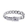 Pulseira Europeia e Americana Transfronteiriça de Hip-hop Nova Corrente Grossa Fivela de Pressão Criativa Ajustável da Moda para Homens e Mulheres