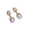 Accesorios DIY Pendientes de Perla Oculta de Plata Esterlina S925 Soporte Vacío Pendientes Esmerilados Material de Soporte Plateado 8-12