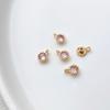 Pingente de Copo de Diamante Zircônia Colorido Pendurado Único Banhado a Ouro 18K DIY Joias Feitas à Mão Pulseira Colar Acessórios de Brincos