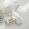 Cachecol de Inverno Infantil Cruzado Espesso Quente para Homens Mulheres Bebês à Prova de Vento Urso de Desenho Animado Pelúcia Proteção para o Pescoço Manga para o Pescoço