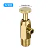 Válvula de purga de aire para radiador manual de estilo antiguo, válvula de purga de aire distribuidor de agua de latón engrosado de 1/8 de pulgada, rosca de 12/16