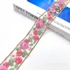 Novos Acessórios de Vestuário Étnico Acessórios Hanfu Malha Bordada Multicolorida Renda Malha Fita Dourada