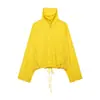 Atacado de roupas femininas transfronteiriças 2026 outono novo design de moda europeu e americano gola alta jaqueta aviador 7030808