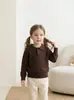 Nueva colección otoño/invierno 2026: Suéteres preppy estilo coreano para niños y niñas, polos de moda con un cuello elegante