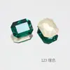 Dongzhou Arte de Uñas Esmeralda K9 Pedrería de Espalda Puntiaguda Pedrería Irregular Accesorios para Joyería DIY Pedrería Popular Otoño e Invierno para Uñas