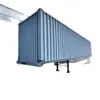 Semirreboque Lateral de Container para Exportação 13,75m Lona Impermeável Cortina Lateral Caixa de Container Transporte Semirreboque