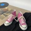 Zapatos de Lona de Caña Alta para Mujer 2026 Otoño Nuevas Zapatillas Retro Estilo Coreano Ulzzang Zapatos Versátiles para Mujer Tendencia Ins