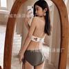 Traje de baño de punto vintage sexy con abertura en el pecho Talla para mujer Estilo Bohemio Puro Deseo Pequeño Chica Picante Bikini
