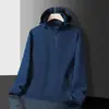 Chaqueta a prueba de tres usos para hombre para primavera y otoño, chaqueta con capucha de moda, a la moda y rejuvenecedora, abrigo deportivo casual de corte ajustado