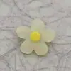 Botones de Pie de Resina y Metal con Forma de Flor Amarilla de Cinco Pétalos Botones Decorativos en Forma de Flor para Blusas de Mujer Prendas de Punto Ropa de Niños