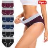 Ropa interior sexy para mujer de estilo europeo y americano, 100% algodón, talla grande, cintura media, sin costuras, entrepierna de algodón puro empalmada, Bragas Deportivas Fitness para Mujer