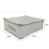 Juego de Bolsas de Almacenamiento de Cuatro Piezas para Organización de Armario de Dormitorio, Almacenamiento de Colchas de Temporada y Ropa Debajo de la Cama, Caja de Almacenamiento para Cajón con Asa, Impermeable