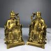 Silla Dragón Asiento de Latón Tierra Terreno Público Estatua de Dama Estatua de Bronce Adornos de Latón Oficina Hogar Artesanía