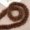 Tira de plumas planas de color directo de fábrica Tira de lana de pavo materiales de decoración manualidades regalo de Navidad DIY