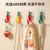 Popular colgador de abrigo con forma de chile, gancho creativo para colgar en la pared sin taladro para la entrada, colgador de llaves para la pared