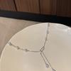 Collar de perlas con diseño romántico de estrellas y borlas de perlas, temperamento de alto nicho, cadena de clavícula 2024, nuevo
