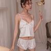 Conjunto de Lencería Sexy para Mujer con Ribete de Encaje y Diseño Transparente, Incluye Camisola y Bata de Dormir por Separado