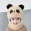 Gorro de invierno para niños y niñas, gorro cálido, bufanda, gorro todo en uno, cálido para bebé, protección contra el viento para cara y orejas