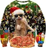 Sudaderas Navideñas Nuevas de Otoño e Invierno para Hombre y Mujer con Estampado 3D, Casuales, Holgadas y Forradas de Felpa para Hombre, Amazon Transfronterizo