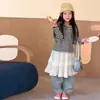 Ropa para Niños 2026 Otoño Camiseta Simple de Manga Larga para Niños Top Versátil para Niños Pequeños Sudadera con Capucha de Bloque de Color y Raya