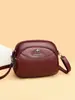 Bolso cuadrado pequeño de piel suave transfronterizo con múltiples compartimentos, bolso cruzado para mujer, nuevo modelo 2026, bolso sencillo para mamá, bolso de hombro de gran capacidad