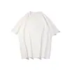 Camiseta Tendência Nova Moda Estilo Americano Gola Redonda Manga Curta, Verão Cor Sólida Versátil Casual Solta Marca Tendência Top