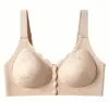 Sutiã de Amamentação Sem Costura Fechamento Frontal Sem Aro Estilo Chinês Jacquard Embossado Sutiã de Amamentação Push-Up Respirável Suporte de Elevação