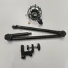 Microfone de mesa YZ-38 ao vivo, microfone universal com estrutura de metal giratória de 360 graus, suporte cantilever dobrável sem mola