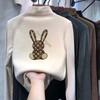 Camisa básica de cuello semialto de terciopelo para niños, otoño e invierno, nueva camiseta para niños grandes, camiseta interior cálida e informal, de moda