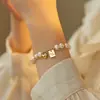 Pulsera con forma de perla de agua dulce barroca de buena suerte, estilo coreano, diseño de moda, sentido del año nuevo