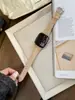 Material de Seda Ajuste Delgado Correa de Cuero Genuino Adecuada para Apple Watch iWatch Décima Tercera Generación 11/10